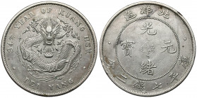 China, Pei Yang, Yuan / Dollar year 34 (1908) Srebro, średnica 39,3 mm, waga 26,7 g.&nbsp; 
Grade: VF+ 

WORLD COINS - ASIA CHINA