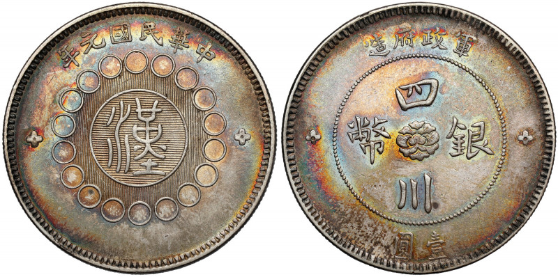 China, Szechuan, Yuan / Dollar year 1 (1912) 
Grade: XF 

WORLD COINS - ASIA ...