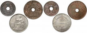 French Indochina, 1/2 - 20 centimes 1920-1938, lot (3psc) 
Grade: XF/XF+ 

WORLD COINS - ASIA FRENCH INDOCHINA, FRANZOSICH INDOCHINA