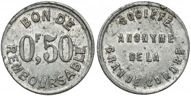 Comores, Société anonyme de la Grande Comore, 1/2 franc no date Aluminium, diameter 21,87 mm, weight 0,88 g.
 Aluminium, średnica 21,87 mm, waga 0,88...