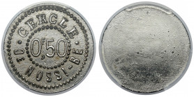 Madagascar, Nossi Bé, 0,50 franc no date Najwyższa nota w gradingu PCGS dla tego typu monety. Rzadkość! 
Grade: PCGS MS63 MAX 

WORLD COINS - AFRIC...