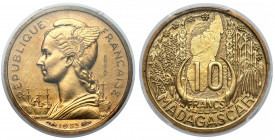 Madagascar, 10 francs 1953 - PIEFORT essai / pattern 
Grade: PCGS SP64 

WORLD COINS - AFRICA
