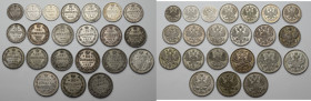 Russia, Nicholas II, 5 - 20 kopecks 1902-1915, lot (22pcs) Zestaw według zdjęcia.&nbsp; 
Grade: 3 do 2+ 

EUROPE WORLD COINS - RUSSIA RUSSLAND