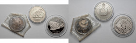USSR and Belarus, 1 ruble 1988-2007, lot (3pcs) 
Grade: UNC 

EUROPE WORLD COINS - RUSSIA RUSSLAND
