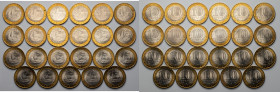 Russia, 10 rubles 2005 - Kazan, lot (23pcs) Monety w stanach menniczych, nieliczne z przebarwieniami.&nbsp;
 

EUROPE WORLD COINS - RUSSIA RUSSLAND