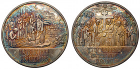 Russia, Medal 1988 - 1000th anniversary of baptism Silver, diameter 60 mm, weight 77,7 g.&nbsp;
 Srebro, średnica 60 mm, waga 77,7 g.&nbsp; 
Grade: ...