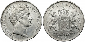 Bayern, Ludwig I, 2 Gulden 1845
Bawaria, Ludwik I, 2 guldeny 1845 
Grade: XF 

EUROPE WORLD COINS - GERMANY