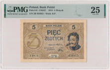 5 złotych 1924 - II EM. B Reference: Miłczak 57
Grade: PMG 25 

POLAND POLEN