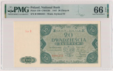 20 złotych 1947 Reference: Miłczak 130
Grade: PMG 66 EPQ 

POLAND POLEN