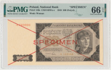 500 złotych 1948 - SPECIMEN - A Reference: Miłczak 140Wa
Grade: PMG 66 EPQ 

POLAND POLEN