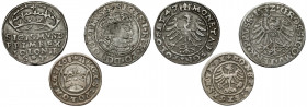 Zygmunt I Stary, Półgrosz - Grosz 1508-1547, zestaw (3szt) 
Grade: VF