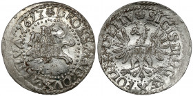 Zygmunt III Waza, Grosz Wilno 1613 - b.rzadki rok Wysoko ceniony, rzadki rocznik groszy litewskich. Ostatni przed rozpoczęciem umieszczania liter H-W....