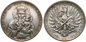 Medal 1939 Matka Boska (Amrogowicza) / Orzeł ze swastyką Ciekawy numizmat łączący okres II RP z czasami wojny. Medal stworzony na podstawie projektu s...