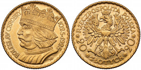 20 złotych 1925 Chrobry Złoto, średnica 20.9 mm, waga 6.47 g Reference: Parchimowicz 126
Grade: XF 

POLAND POLEN