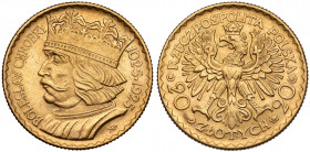 20 złotych 1925 Chrobry Złoto, średnica 20.9 mm, waga 6.45 g Reference: Parchimowicz 126
Grade: XF 

POLAND POLEN