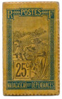 Madagascar, 0.25 Franc (1916) Reference: Pick 30 

MADAGASCAR