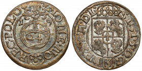 Zygmunt III Waza, Półtorak Bydgoszcz 1619 - SIGI Dobrze wybity, z lustrem. Drobne wady blachy. 
 Rzadka odmiana legendowa SIGI / POLO (zamiast SIGIS)...