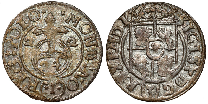 Zygmunt III Waza, Półtorak Bydgoszcz 1622 - w owalnej Bardzo ładny, praktycznie ...