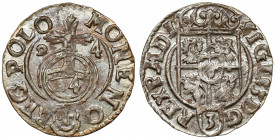 Zygmunt III Waza, Półtorak Bydgoszcz 1624 Piękny półtorak. Odmiana z herbem Sas w tarczy ozdobnej.
Reference: Górecki-Dudek 2402 (F1)
Grade: AU 

...