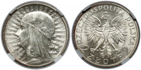 Głowa Kobiety 2 złote 1934 - PIĘKNE Wyselekcjonowana sztuka ze świetną notą MS65+. W cenzusie NGC tylko 3 monety z wyższą notą (pośród 236 ogradowanyc...