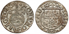 Zygmunt III Waza, Półtorak Bydgoszcz 1624 - w owalnej Odmiana z herbem Sas w tarczy owalnej. 
Reference: Górecki-Dudek 2404 (F1)
Grade: XF+/AU 

S...