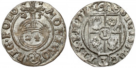 Zygmunt III Waza, Półtorak Bydgoszcz 1625 Piękny. 
 Odmiana z herbem Sas w tarczy ozdobnej. Wariant z obiema dwójkami na rewersie cyfrą. 
Reference:...