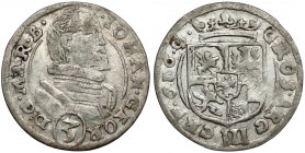 Śląsk, Jan Jerzy, 3 krajcary 1616, Karniów Ładny egzemplarz. 
 Odmiana z tytulaturą zakończoną MAR.B. 
Reference: Kopicki 5918, Ejzenhart-Miller 124...