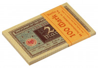Germany, Bank BUNDLE 2 Mark 1920 Oryginalna, dobrze zachowana. 50 sztuk banknotów w paczce. Numeracja od 199.3854001 do 199.3854018, od 199.854027 do ...