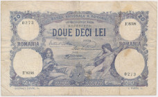 Romania, 20 Lei 1928 Reference: Pick 20
Grade: VG+ 

ROMANIA RUMANIEN