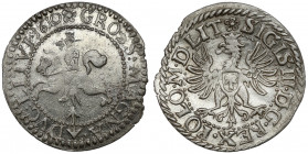 Zygmunt III Waza, Grosz Wilno 1610 - późny - piękny Piękny połysk. Dobra jakość tłoczenia. 
 Późny typ Pogoni i Orła. Obwódki perełkowe.
 Wariant le...