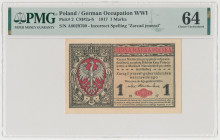 1 mkp 1916 jenerał - A Reference: Miłczak 2a
Grade: PMG 64 

POLAND POLEN POLAND POLEN GERMANY