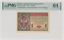 1 mkp 1916 Generał Reference: Miłczak 8
Grade: PMG 64 

POLAND POLEN POLAND POLEN GERMANY