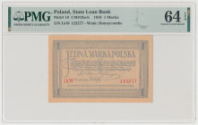 1 mkp 1919 - I AW Reference: Miłczak 19b
Grade: PMG 64 EPQ 

POLAND POLEN