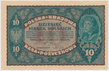 10 mkp 1919 - II Serja B Reference: Miłczak 25a
Grade: UNC/AU 

POLAND POLEN