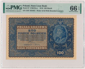 100 mkp 1919 - IH Serja V (Mił.27c) Reference: Miłczak 27c
Grade: PMG 66 EPQ 

POLAND POLEN