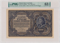 1.000 mkp 1919 - III Serja AL (Mił.29i) Reference: Miłczak 29i
Grade: PMG 63 EPQ 

POLAND POLEN