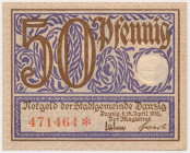 Gdańsk 50 fenigów 1919 - fioletowy Reference: Podczaski WD-100.F.1.c
Grade: AU 

POLAND POLEN POLAND DANZIG