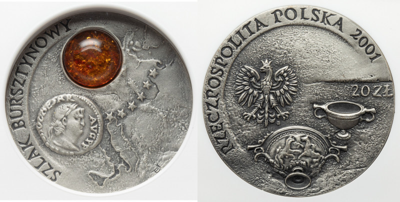 20 złotych 2001 Szlak bursztynowy Reference: Parchimowicz 846
Grade: NGC PF70 A...