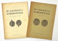 Wiadomości numizmatyczne 1961 nr 2-3, 4