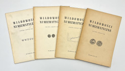 Wiadomości numizmatyczne 1973 - kompletny rocznik Pełny komplet Wiadomości Numizmatycznych z 1973 roku.&nbsp;