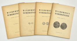 Wiadomości numizmatyczne 1974 - kompletny rocznik Pełny komplet Wiadomości Numizmatycznych z 1974 roku.&nbsp;
