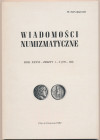 Wiadomości numizmatyczne 1992/1-2