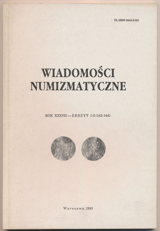 Wiadomości numizmatyczne 1993/1-2