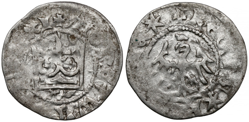Władysław II Jagiełło, Półgrosz Kraków - typ 4 - litery AS Typ IV - datowany na ...