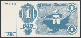 Solidarność, Jeden ZOMOL Pozycje tego typu szerzej omówione na naszym blogu&nbsp; tutaj 

Grade: UNC/AU