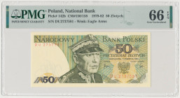 50 złotych 1982 - DU Reference: Miłczak 158
Grade: PMG 66 EPQ