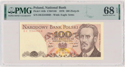 100 złotych 1976 - DE Reference: Miłczak 146
Grade: PMG 68 EPQ