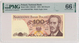 100 złotych 1976 - DW Reference: Miłczak 146
Grade: PMG 66 EPQ