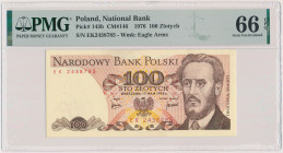 100 złotych 1976 - EK Reference: Miłczak 146
Grade: PMG 66 EPQ