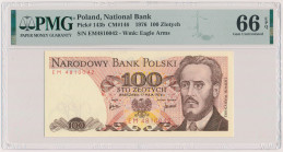 100 złotych 1976 - EM Reference: Miłczak 146
Grade: PMG 66 EPQ
